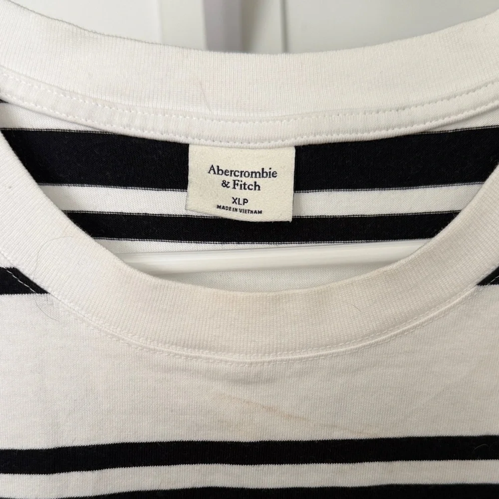 Abercrombie & Fitch Black and White Striped Maxi Dress